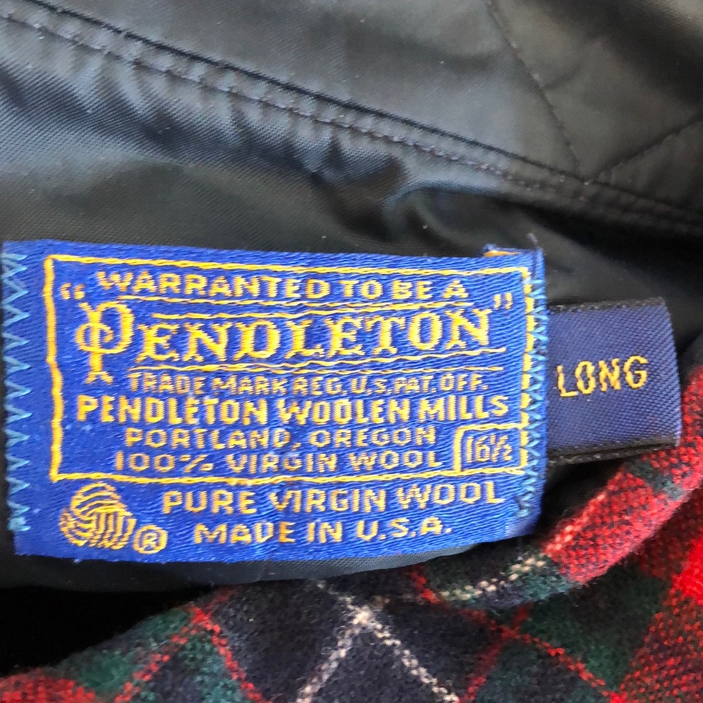 Pendleton Virgin Wool Plaid Vintage Long Sleeve Long - Picture 4 of 11